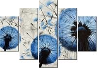 105CM 150CM OBRAZ 5 ELEM NIEBIESKIE DMUCHAWCE DRUK