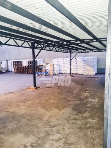 Wiata samochodowa 8x6m częściowa zabudowa + rynna GP167 na Arena.pl