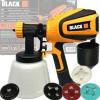 PISTOLET AGREGAT MALARSKI DO MALOWANIA ŚCIAN 700W 4 DYSZE 1200ML DUŻY ZEST
