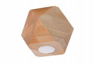 Lampa oprawa sufitowa punktowa naturalna dreniana spot GU10 Sollux