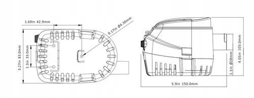 AUTOMATYCZNA POMPA WODY ZĘZOWA SEAFLO 12V 1100GPH / 70L DO JACHTU MOTORÓWKI na Arena.pl