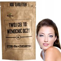 ZDROWY WZROK - DUŻA DAWKA LUTEINA 40mg ZEAKSANTYNA 8mg RYBOFLAWINA 100 TAB.