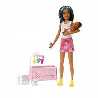 Barbie Opiekunka Zestaw Usypianie maluszka + Lalka i bobas