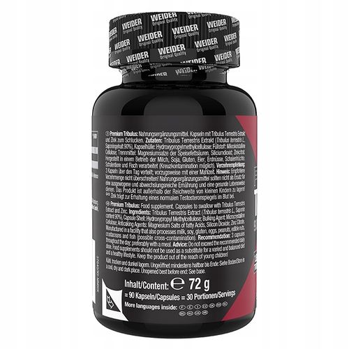 Weider Premium Tribulus Terrestris 90 kaps | Booster Testosteronu na Arena.pl