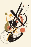 Plakat 56,6x86,4cm Abstrakcyjny Rapsod
