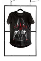 t shirt men black l fashion