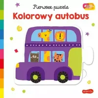 Akademia Mądrego Dziecka. Pierwsze Puzzle. Kolorowy Autobus