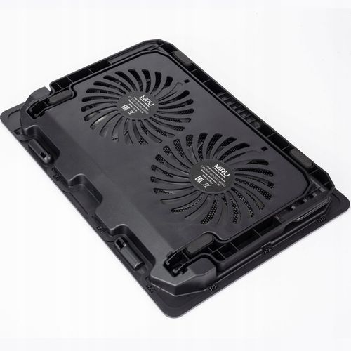 PODSTAWKA CHŁODZĄCA POD LAPTOPA 15,6" CZARNA REGULOWANA PODKŁADKA LED Z USB na Arena.pl