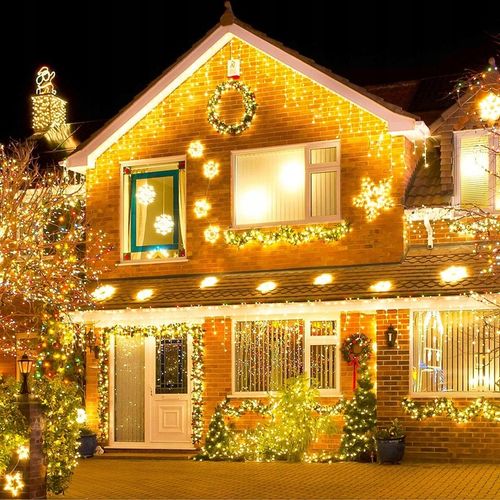 SOPLE LED 500 LAMPKI CIEPŁE WISZĄCE 24M ZEWNĘTRZNE WEWNĘTRZNE EFEKT FLASH na Arena.pl