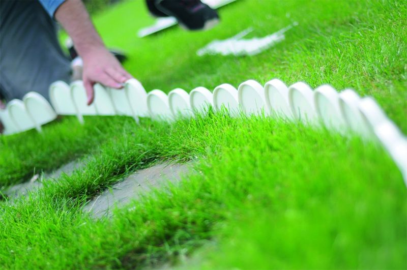 Płotek ogrodowy fale IKRA | Brązowy zdjęcie 4