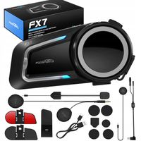 2 x Interkom motocyklowy Fodsports FX7 (czarny)