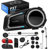 2 x Fodsports FX7 Interkom Motocyklowy Na Kask Max 8 Osób MESH 1000M IP67 C