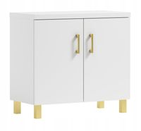Szafka łazienkowa pod umywalkę ROCO 80 biała/GOLD