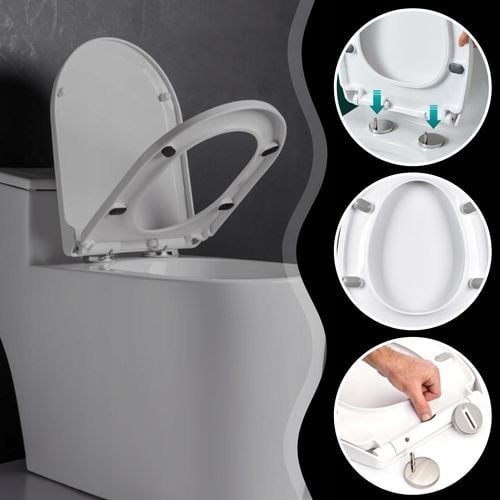 Deska sedesowa MEMFLOW Deska WOLNOOPADAJĄCA DO SEDESU TOALETY na Arena.pl