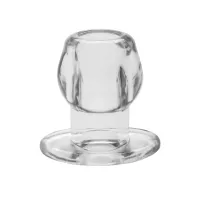 perfect fit brand tunnel plug xl przezroczysty - anatomiczny korek otwarty