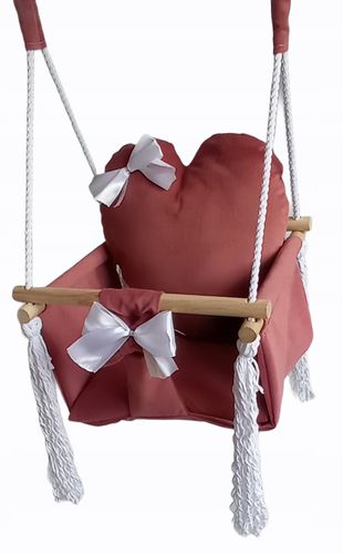 HUŚTAWKA DLA DZIECI miś BORDOWY dom pokojowa ogród na Arena.pl