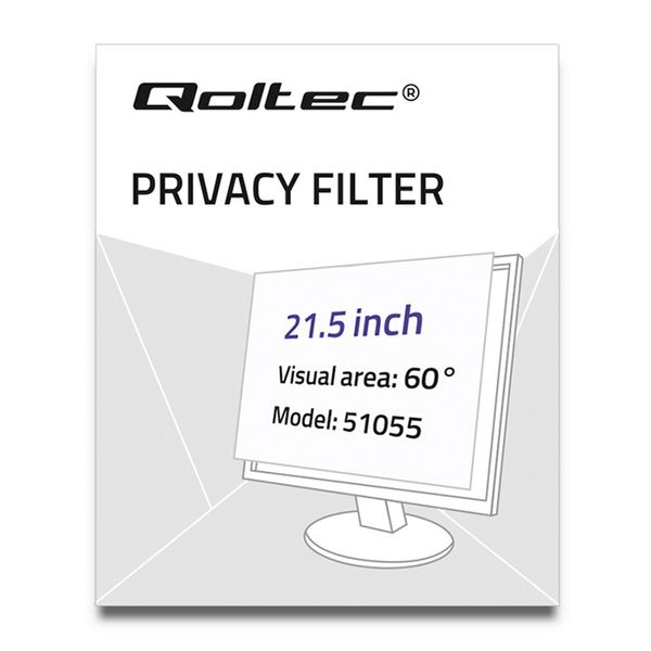 Qoltec Filtr prywatyzujący RODO 21.5" | 16:9 zdjęcie 2