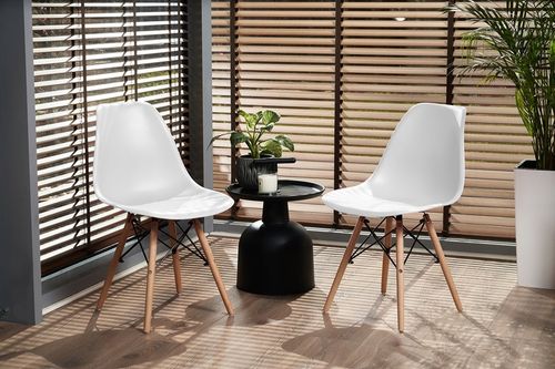 KRZESŁO SKANDYNAWSKIE do KUCHNI salonu jadalni stołu EVA białe na Arena.pl