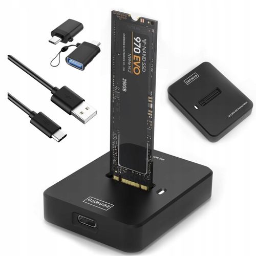 Adapter SSD NVME PCIe SATA NGFF 2w1 kieszeń dysk M.2 USB 3.0 USB-C 10GB g2 na Arena.pl