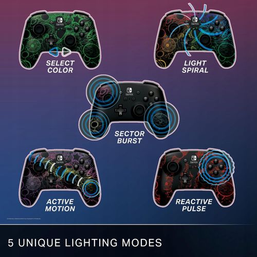 Gamepad PowerA Enhanced Wireless Controller with Lumectra Galactic Vortex na Arena.pl