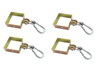 Zestaw obejm kwadratowe 90x90mm 4szt.