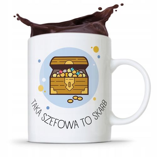 Kubek Prezent Dla Szefowej Taka Szefowa To Skarb Z Nadrukiem Ze Zdjęciem na Arena.pl