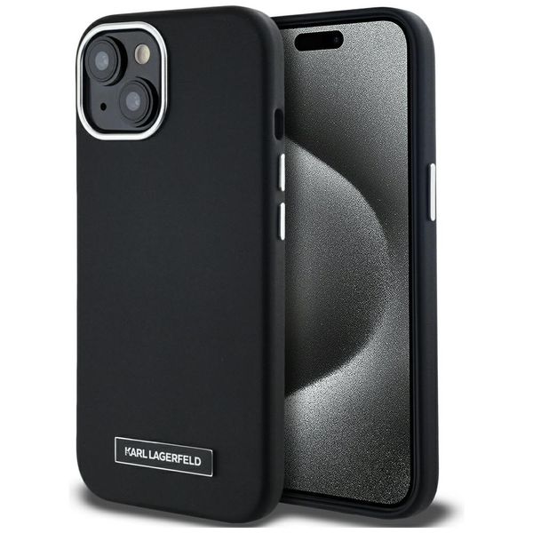 Etui Karl Lagerfeld do iPhone 15, Czarny, MagSafe zdjęcie 1