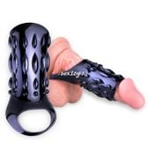 NAKŁADKA ŚCISKAJĄCA NA PENISA I JĄDRA CZARNY