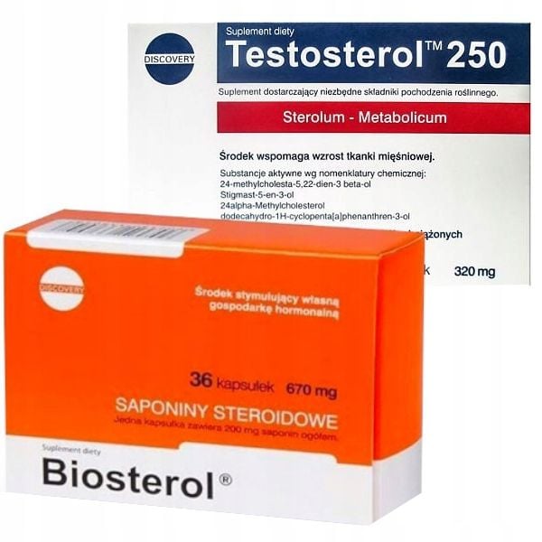 Megabol Biosterol 30 kapsułek + Testosterol 250 30 kapsułek zdjęcie 2