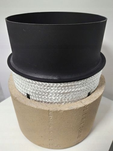 PRZEJŚCIE REDUKCJA NA KOMIN ceramiczny FI 180/200 CZARNA BLACHA 2 MM SZNUR na Arena.pl