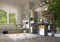 Zestaw Mebli Do Pokoju Młodzieżowego Grafit KARO DL