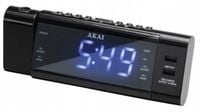 RADIO FM BUDZIK 24H ZEGAR Z PROJEKTOREM I WYŚWIETLACZEM USB AKAI ACR-3888