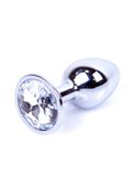 Plug-Jewellery Silver Plug- Clear