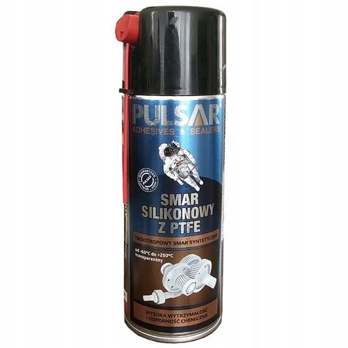 SMAR SILIKONOWY W SPRAYU Z PTFE TEFLONEM PULSAR DO USZCZELEK AGD 400 ml na Arena.pl