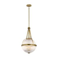 Kulista lampa wisząca Aster KL-ASTER-P-NBR Kichler nad stół szkło mosiądz