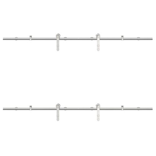 System do mocowania drzwi przesuwnych, 200 cm, stal, srebrny na Arena.pl