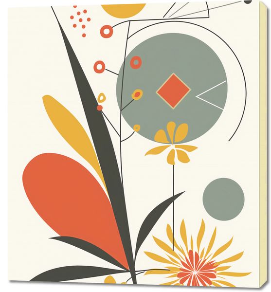 Obraz 90x100cm Geometryczny Ogród zdjęcie 1