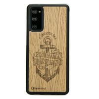 drewniane etui na samsung galaxy s20 fe kotwica dąb