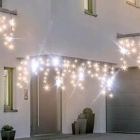 girlanda Kurtyna Bulinex 200 LED flesz - 9,6m - lampki biały ciepły i zimny
