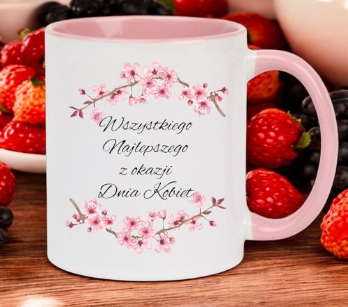 KUBEK Z NADRUKIEM PREZENT DLA KOLEŻANKI DZIEWCZYNY ŻONY MAMY DZIEŃ KOBIET na Arena.pl