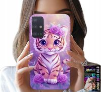 ETUI DO SAMSUNG GALAXY M31S - SŁODKI TYGRYSEK NA RÓŻOWYM TLE + SZKŁO