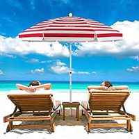 PARASOL PLAŻOWY OGRODOWY ŁAMANY 135 cm + PODSTAWA