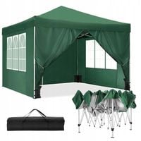 PAWILON OGRODOWY EKSPRESOWY NAMIOT HANDLOWY 3x3m AUTOMATYCZNY + 4