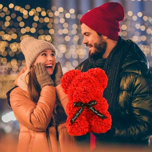 Prezent który mówi Kocham Cię Miś z róż 25cm na Arena.pl