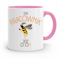 Pracownika Kubek Różowy Ten Pracownik Jest Osom Z Nadrukiem Ze Zdjęciem