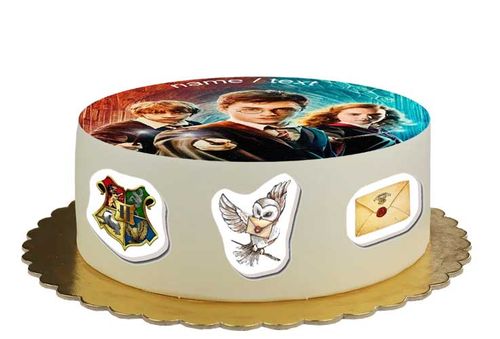 Zestaw cukrowy na tort Harry Potter napis gratis na Arena.pl
