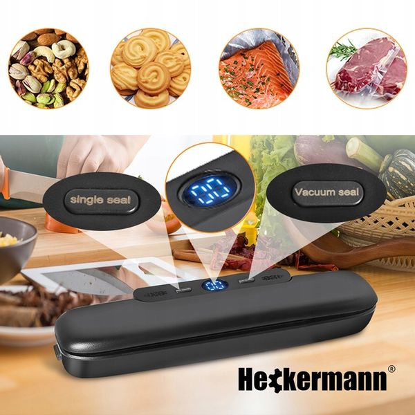 ZGRZEWARKA PRÓŻNIOWA DO PAKOWANIA ŻYWNOŚCI JEDZENIA PAKOWARKA 120W + FOLIA zdjęcie 8