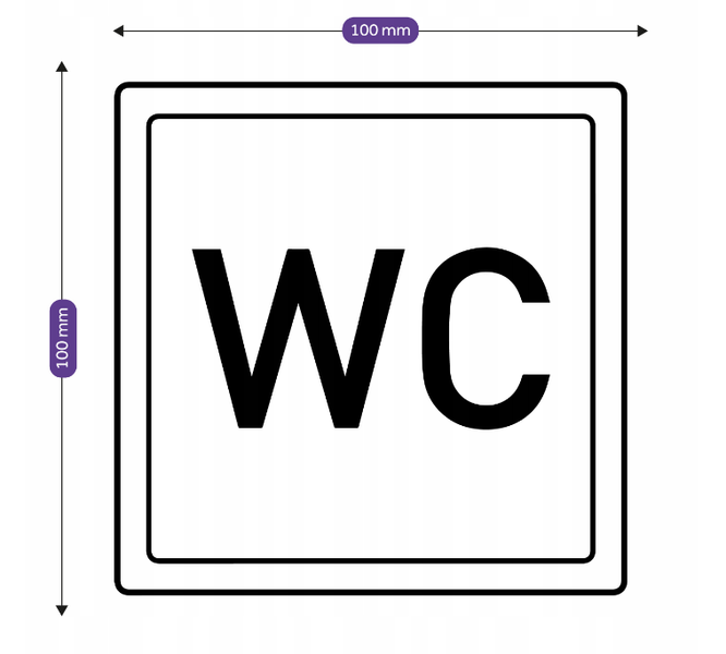 Naklejka WC 1 szt zdjęcie 4