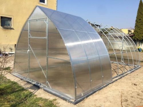 Szklarnia z poliwęglanu Kropla 3,1x8 m profile 20x20 poliwęglan 3mm na Arena.pl