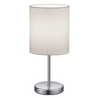 Stojąca lampa stołowa Jerry R50491001 do salonu srebrna biała